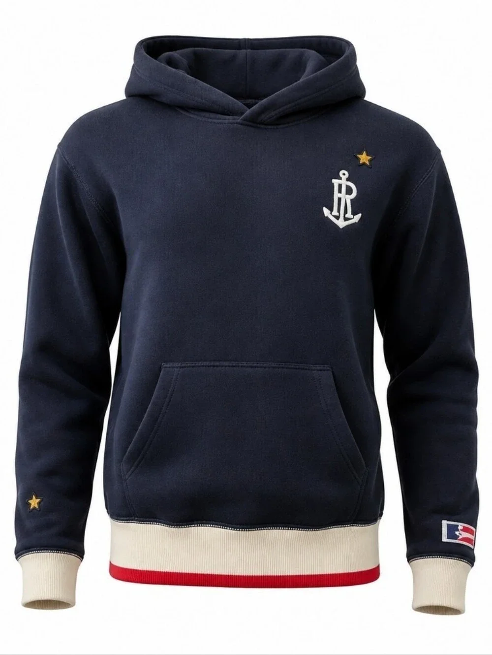 Polo Ralph Lauren Navy Anchor Patch Hoodie